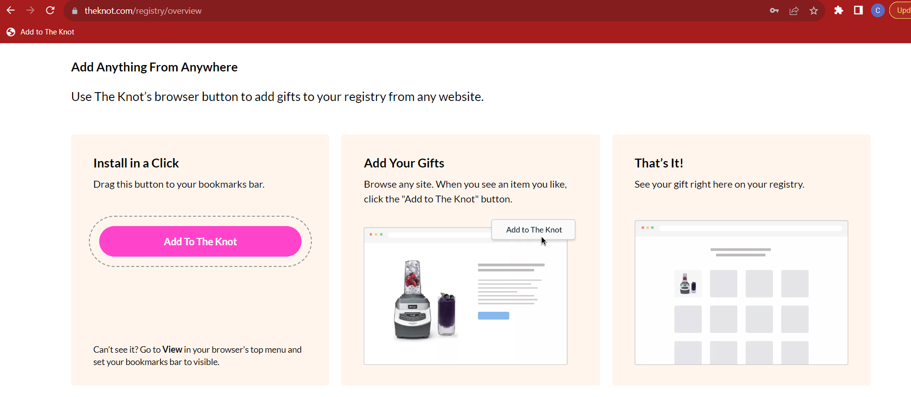 How do I add the Wedding box to my wedding registry? Cards by Artkive